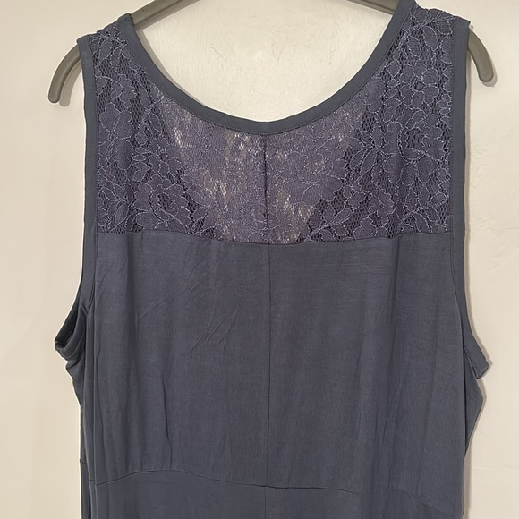 NWT Lane Bryant 18/20 Jersey Knit/Lace Dress - Picture 6 of 7